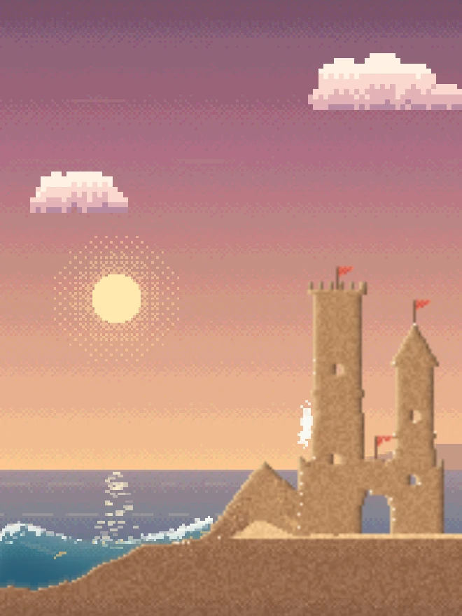 Town Beach, Afternoon, in the game.