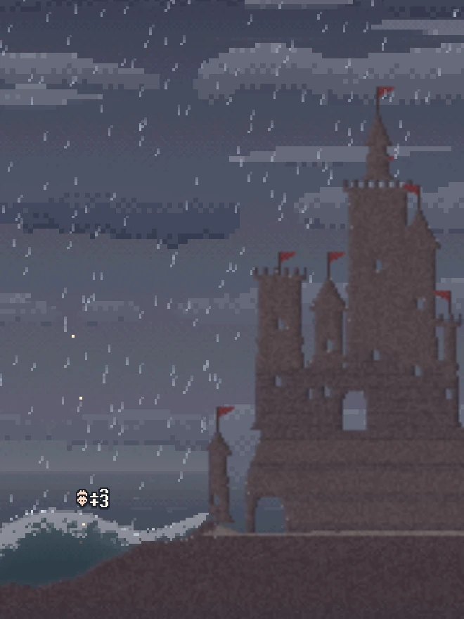 嵐の岬(くもり)のゲーム画面